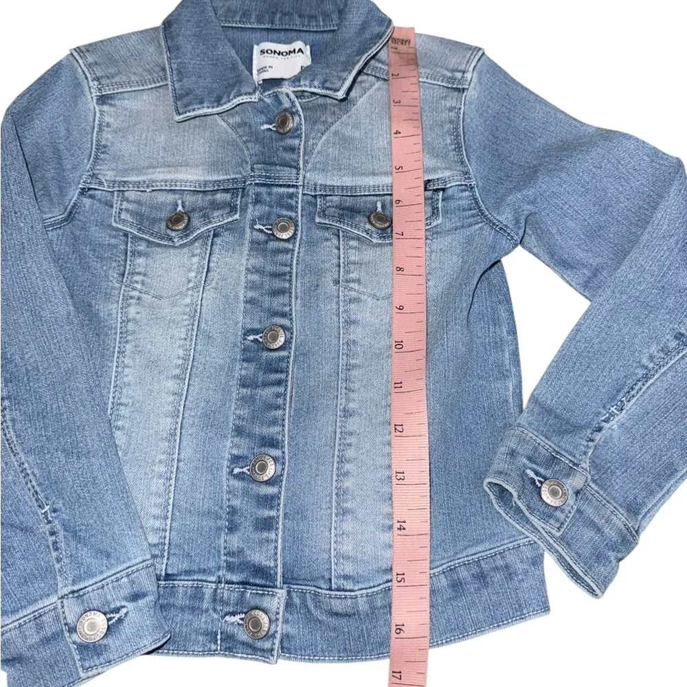 Sonoma Kids Girls Classic Blue Denim Jean Jacket - Size 6